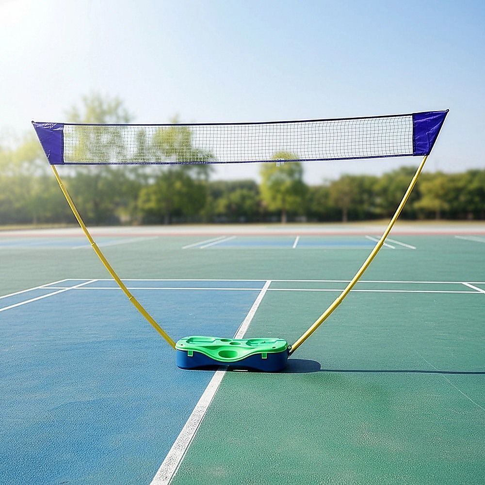 Portable Badminton & Volleyball Net Set with Rackets and Carry Bag - Image 2