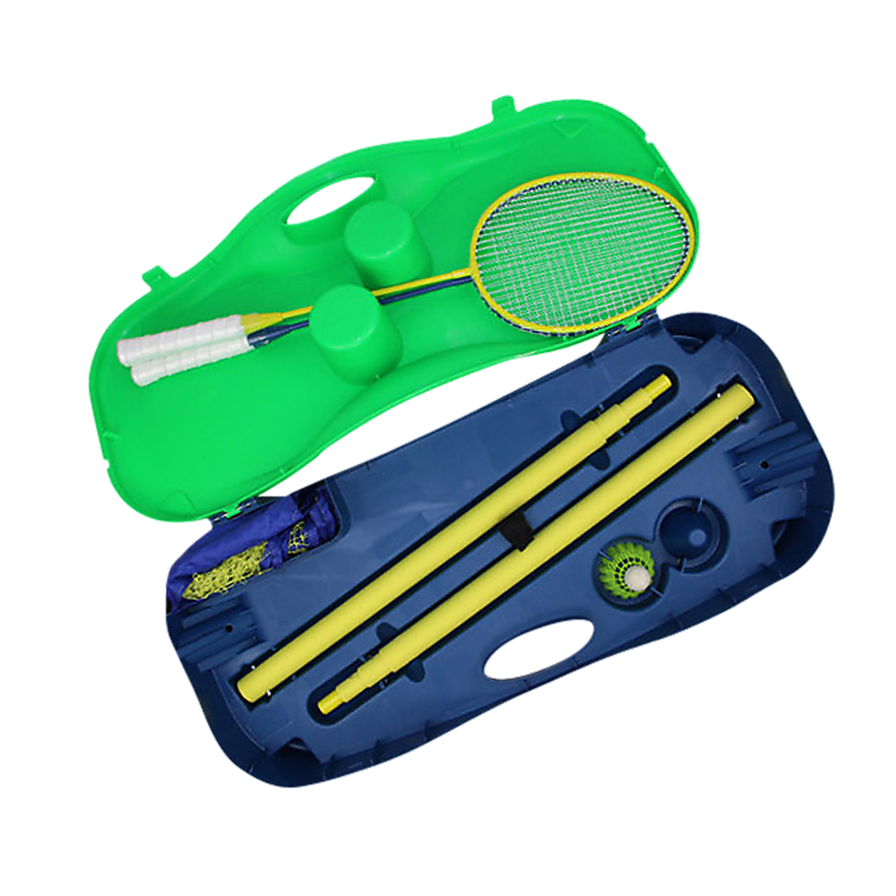 Portable Badminton & Volleyball Net Set with Rackets and Carry Bag - Image 5
