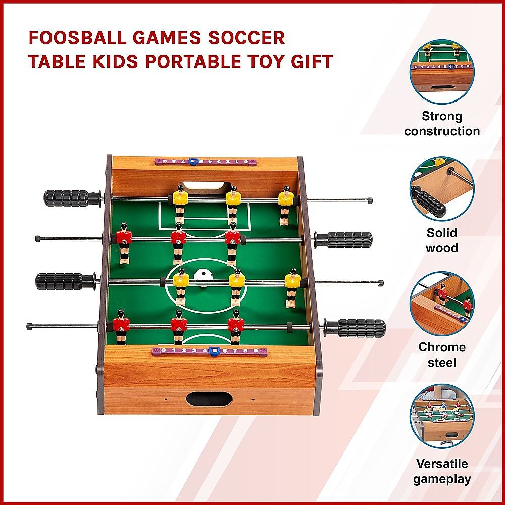 Mini Foosball Table 12-Player Tabletop Soccer Game - Image 2