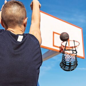 Basketball Return Net 360° Ball Returner Hoop Training Rebounder