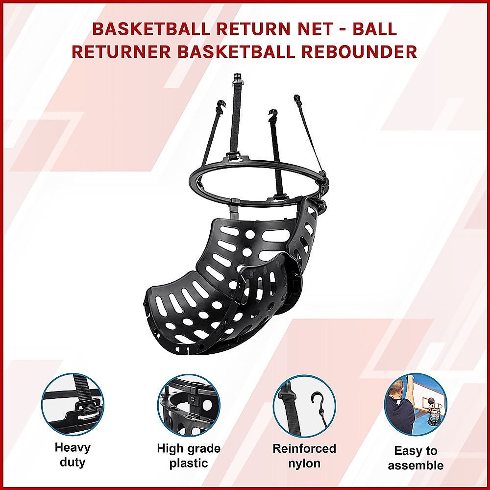 Basketball Return Net 360° Ball Returner Hoop Training Rebounder - Image 2