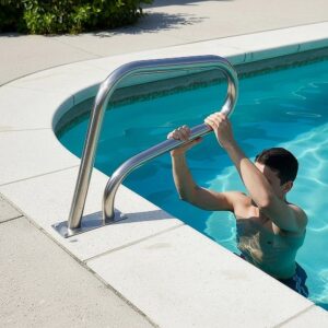 Swimming Pool Hand Rail 76.2 x 55.8cm Grab Rail with Drill Bit