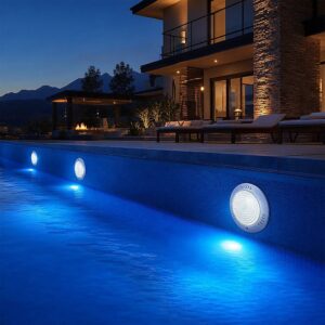 45W LED Swimming Pool Light RGB 12-32V IP68 Underwater Spa Light