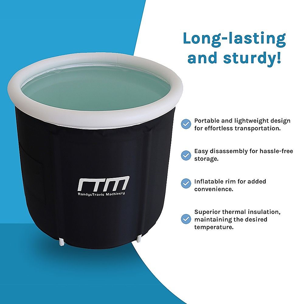 Portable Inflatable Ice Bath 200L Foldable Cold Water Recovery Tub - Image 5