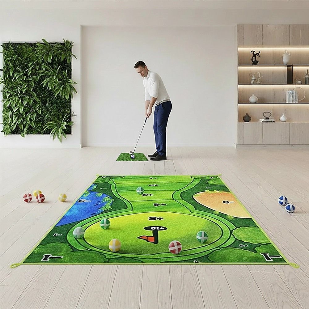 Portable Golf Putting Practice Game – 1.5m Mat with Carry Case - Image 3