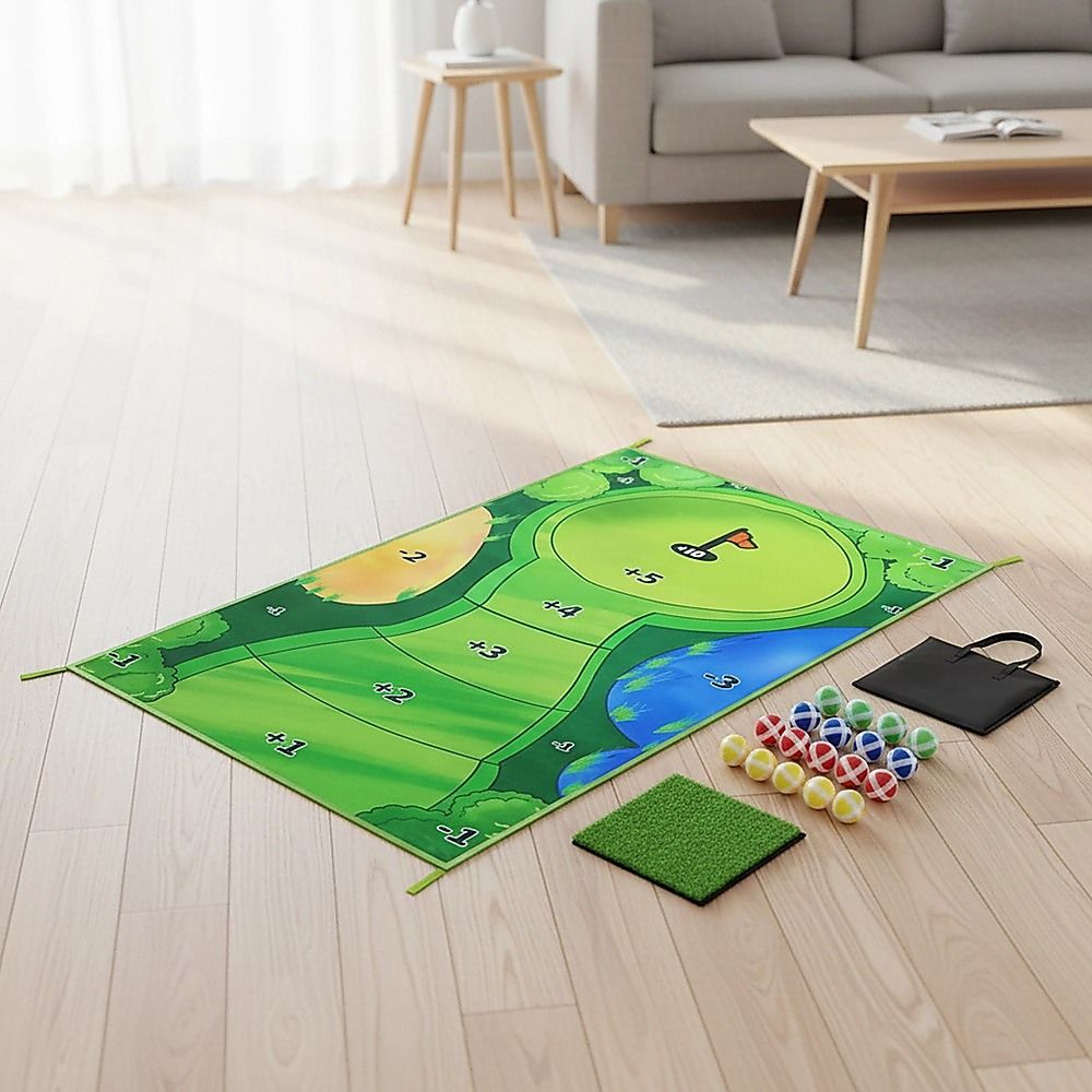 Portable Golf Putting Practice Game – 1.5m Mat with Carry Case - Image 5
