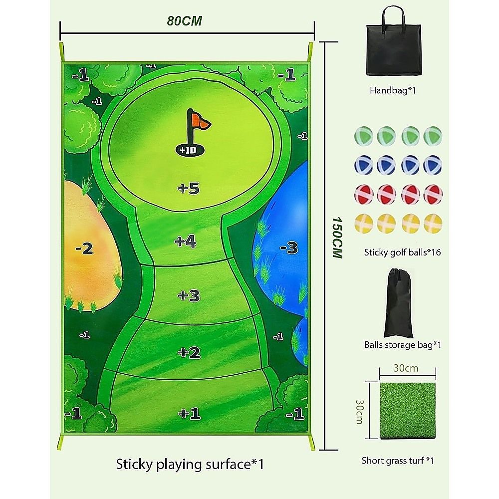 Portable Golf Putting Practice Game – 1.5m Mat with Carry Case - Image 6