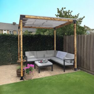 DIY Pergola Kit Single Post Brackets Heavy Duty Steel