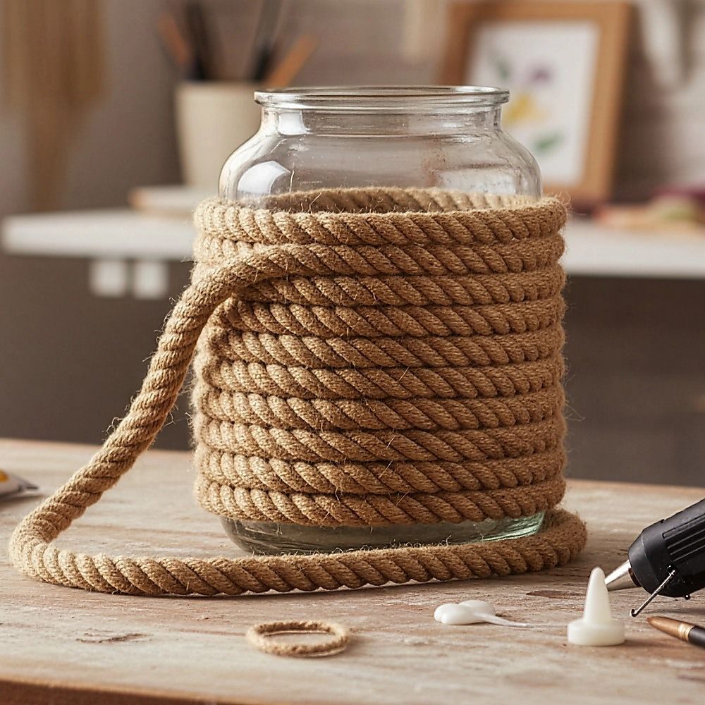 35m Natural Jute Rope 32mm Thick Twisted Garden Camping Cord - Image 2