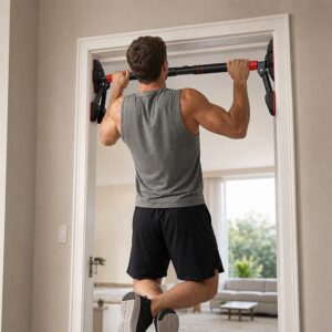 Adjustable Doorway Pull Up Bar No Drill Chin Up Exercise Bar