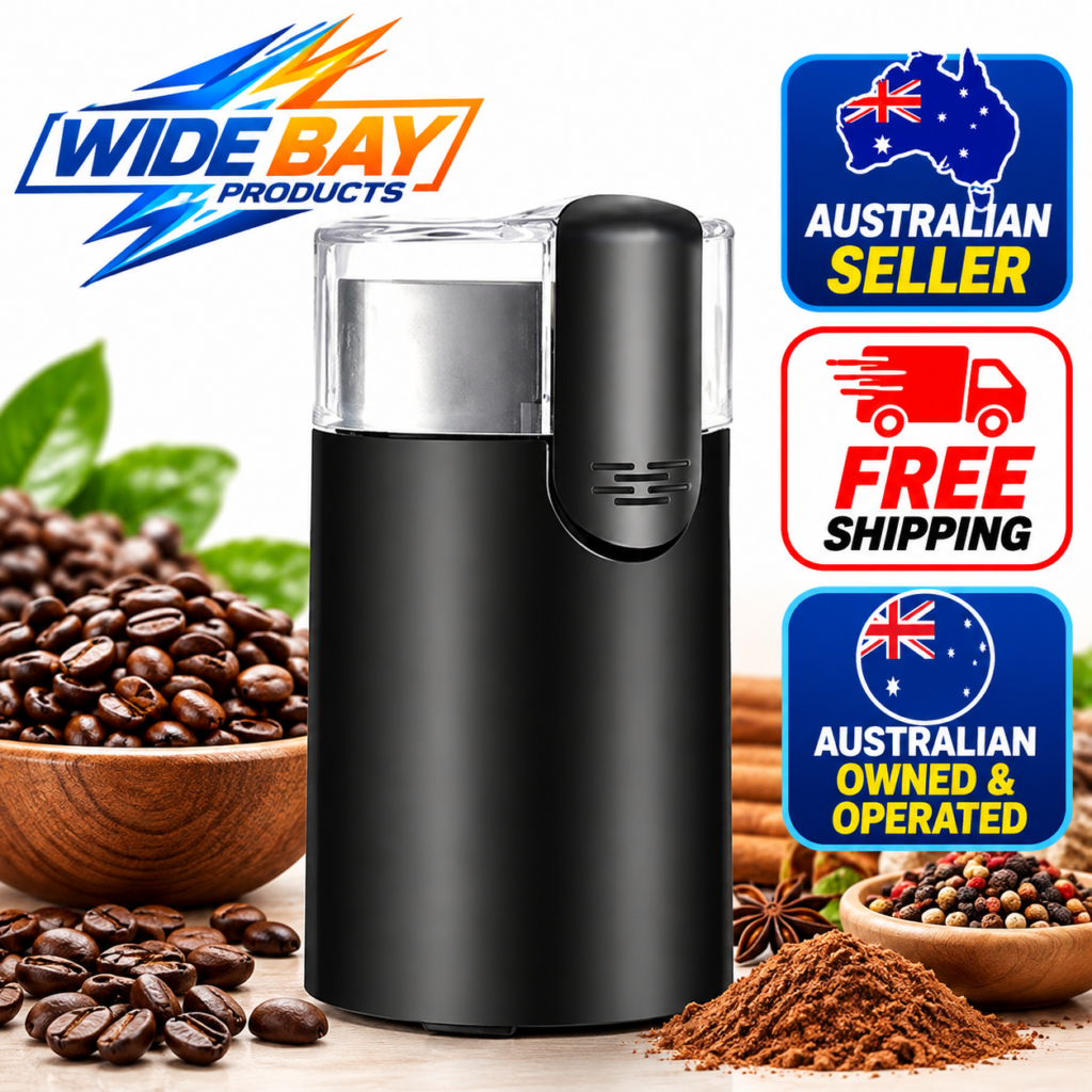 Electric Coffee Grinder 150W Stainless Steel Blade Coffee Bean & Spice Grinder