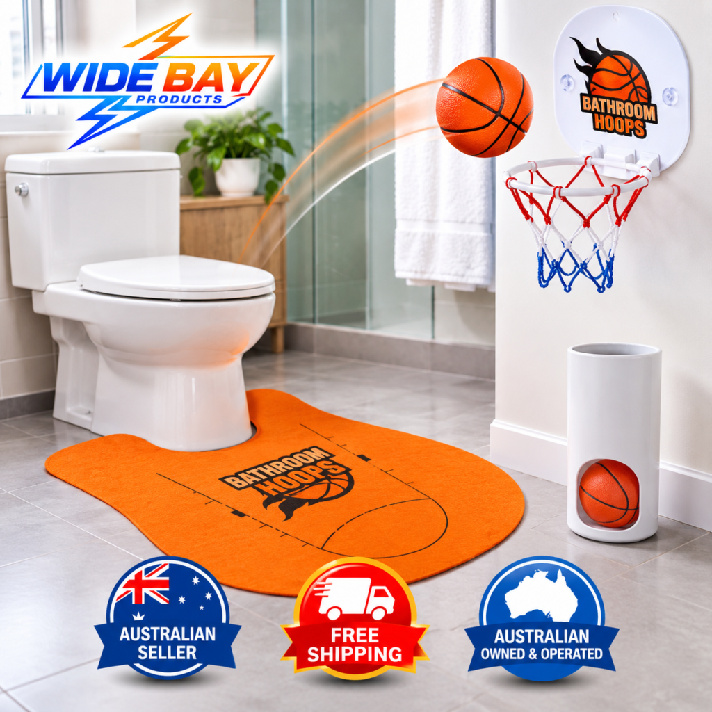 Mini Basketball Toilet Game – Indoor Bathroom Hoop Set