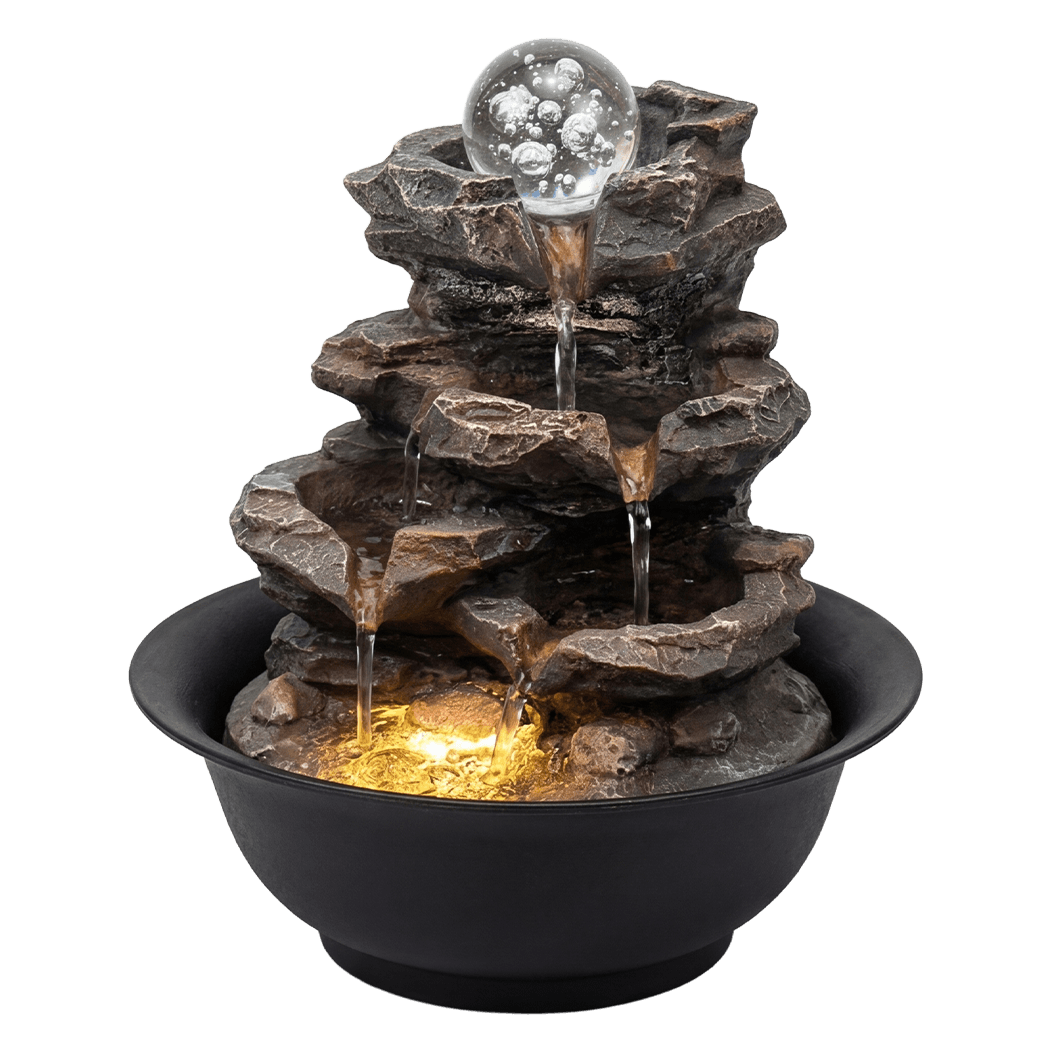Spector LED Tabletop Water Fountain with Glass Ball and Remote Control - Image 9