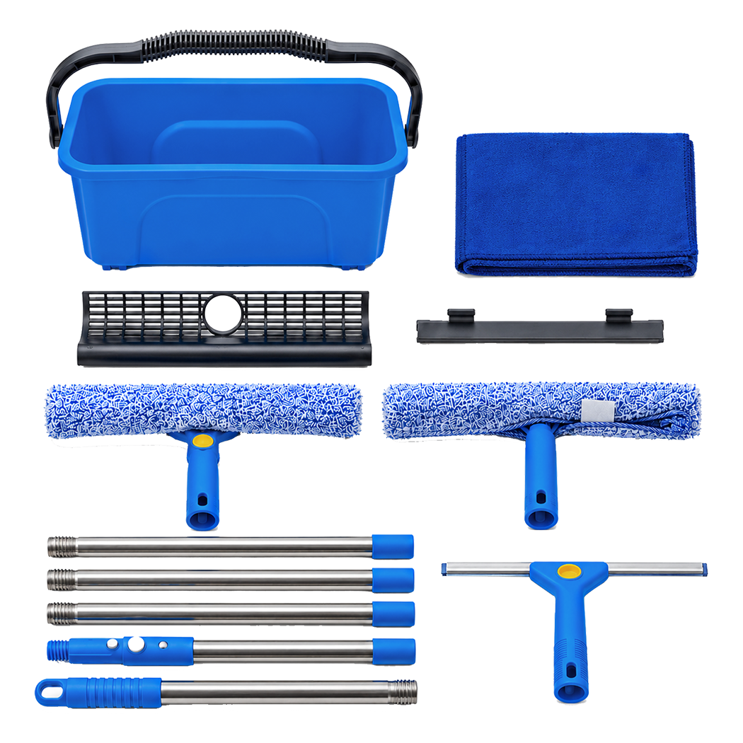 Traderight Window Cleaning Kit with Extendable Pole, Bucket and Squeegee - Image 9