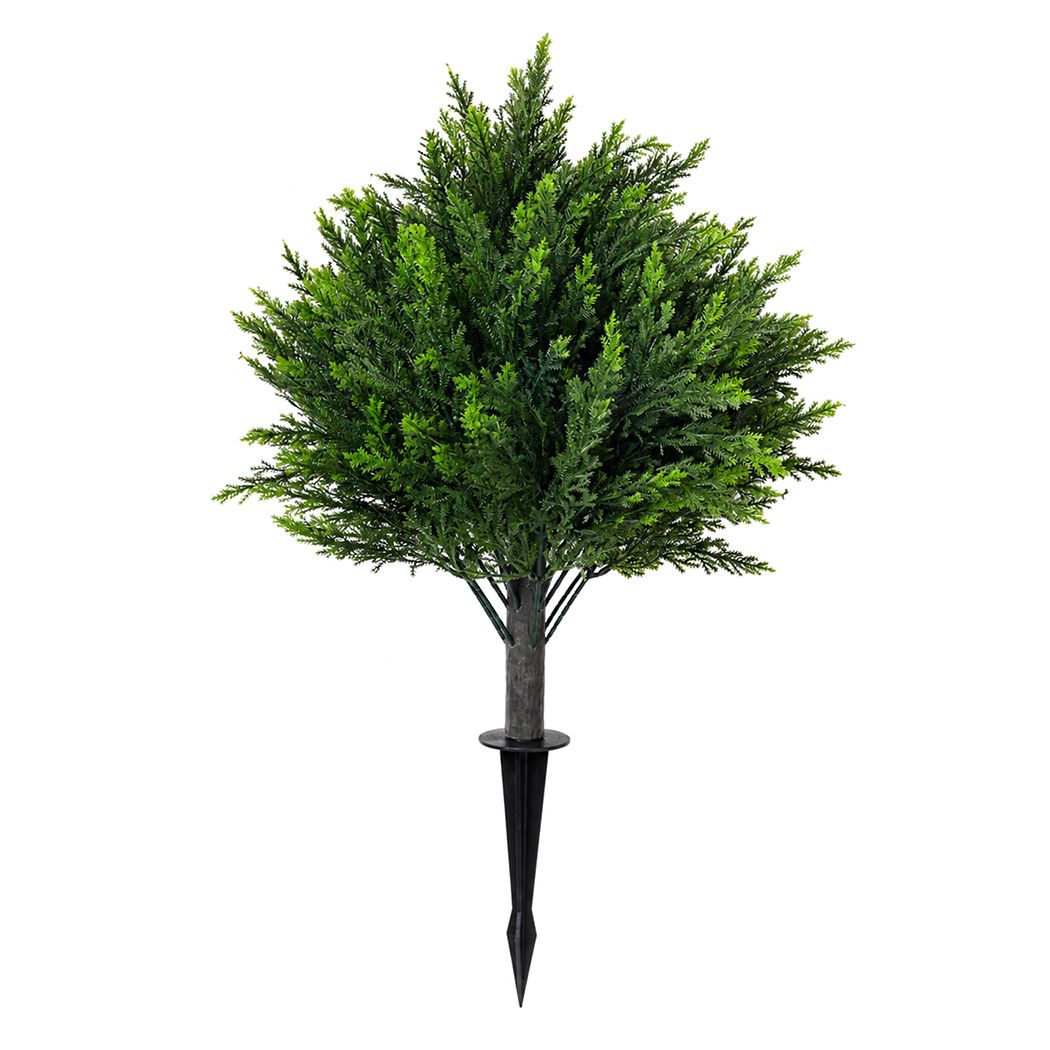 Lambu Artificial Cedar Topiary Balls with Ground Spikes, Set of 2 - Image 9