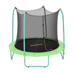 8FT Trampoline for Kids w/ Ladder Enclosure Safety Net Rebounder Colors