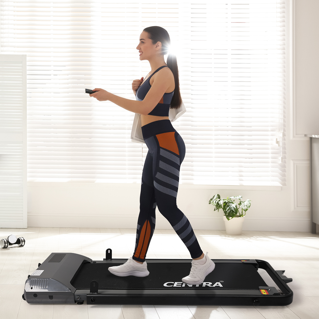 Centra Grey Under-Desk Walking Treadmill with LED Display and Remote - Image 8
