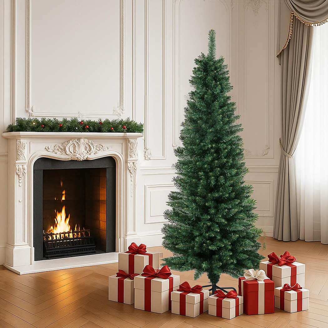 Santaco 1.5m Slim Pencil Christmas Tree with 350 PVC Tips - Image 8