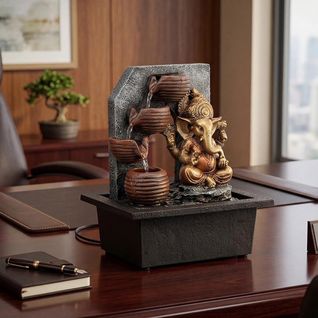 Spector LED Desktop Water Fountain with 3-Level Adjustable Flow - Image 8