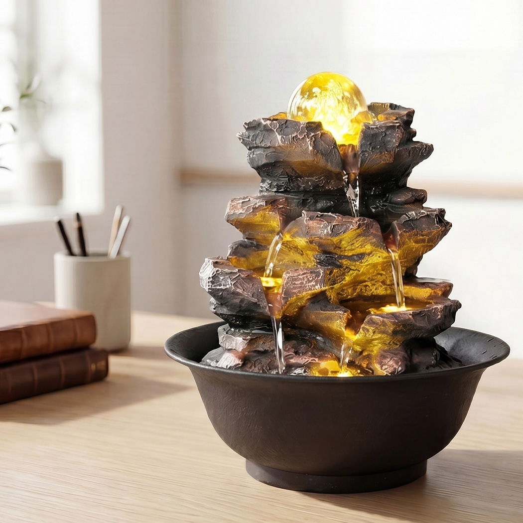 Spector LED Tabletop Water Fountain with Glass Ball and Remote Control - Image 8