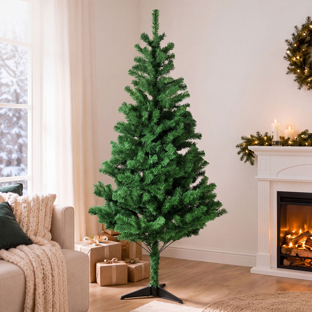 Santaco 180cm Slim Artificial Christmas Tree with 483 PVC Tips - Image 8