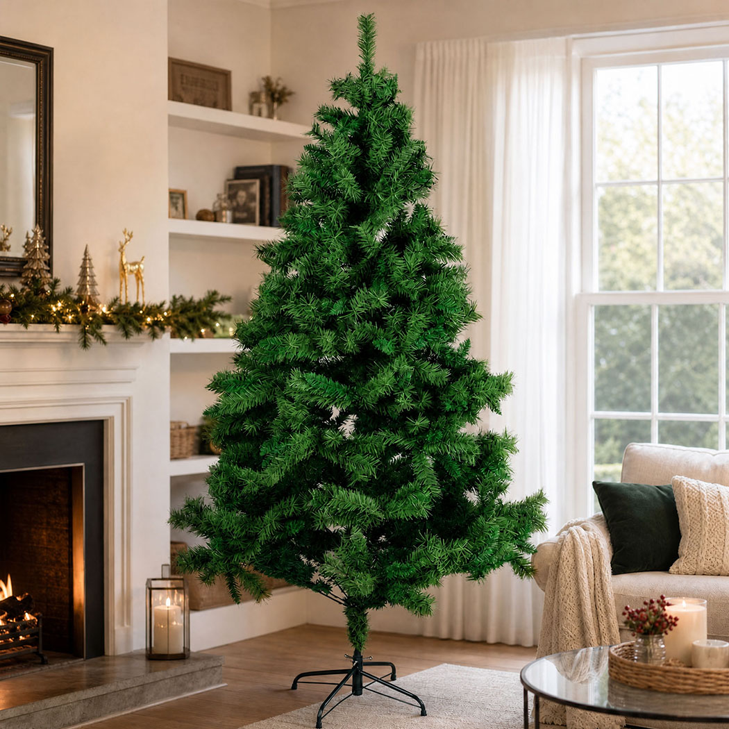 Santaco 2.1m Slim Artificial Christmas Tree with 797 PVC Tips - Image 8