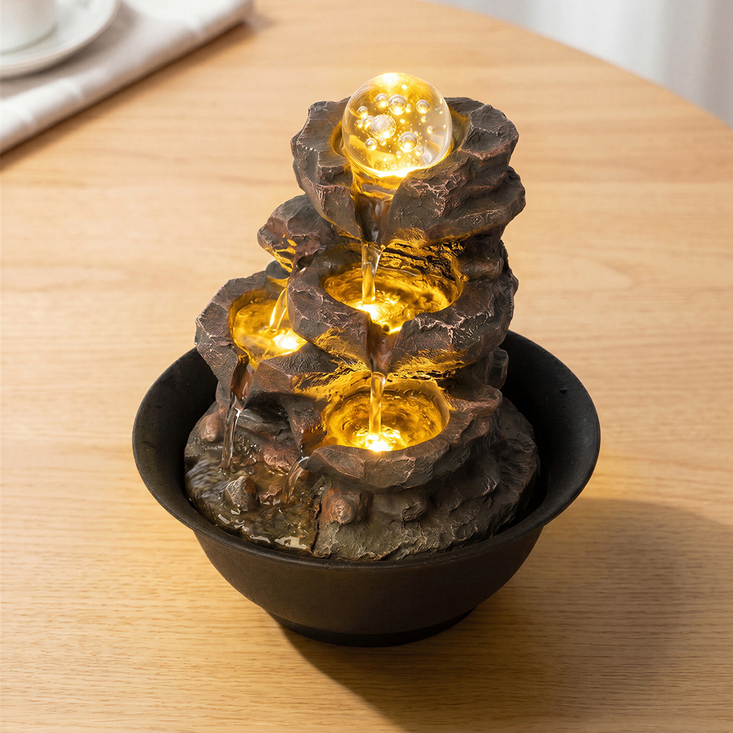 Spector LED Tabletop Water Fountain with Glass Ball and Remote Control - Image 7