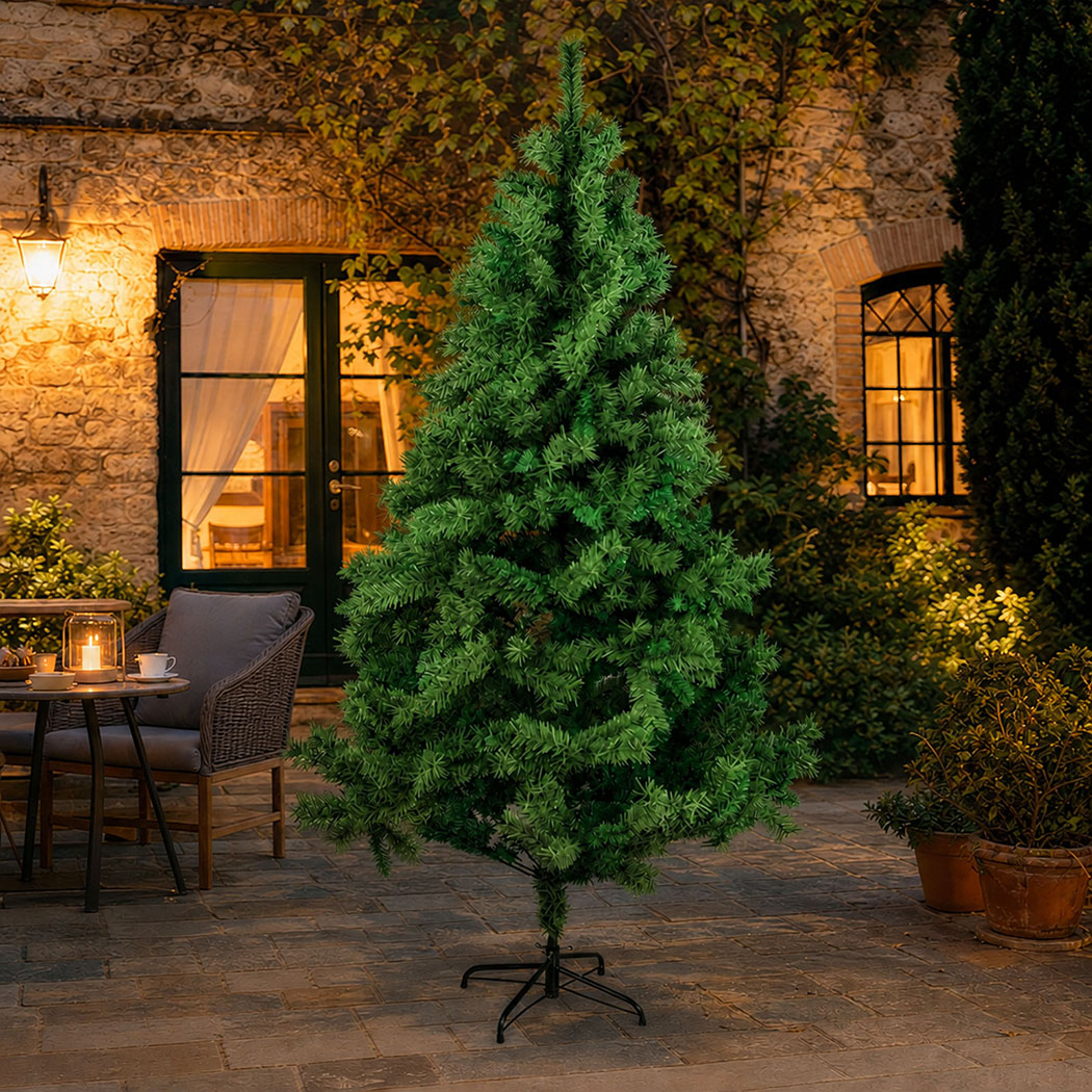 Santaco 2.1m Slim Artificial Christmas Tree with 797 PVC Tips - Image 7