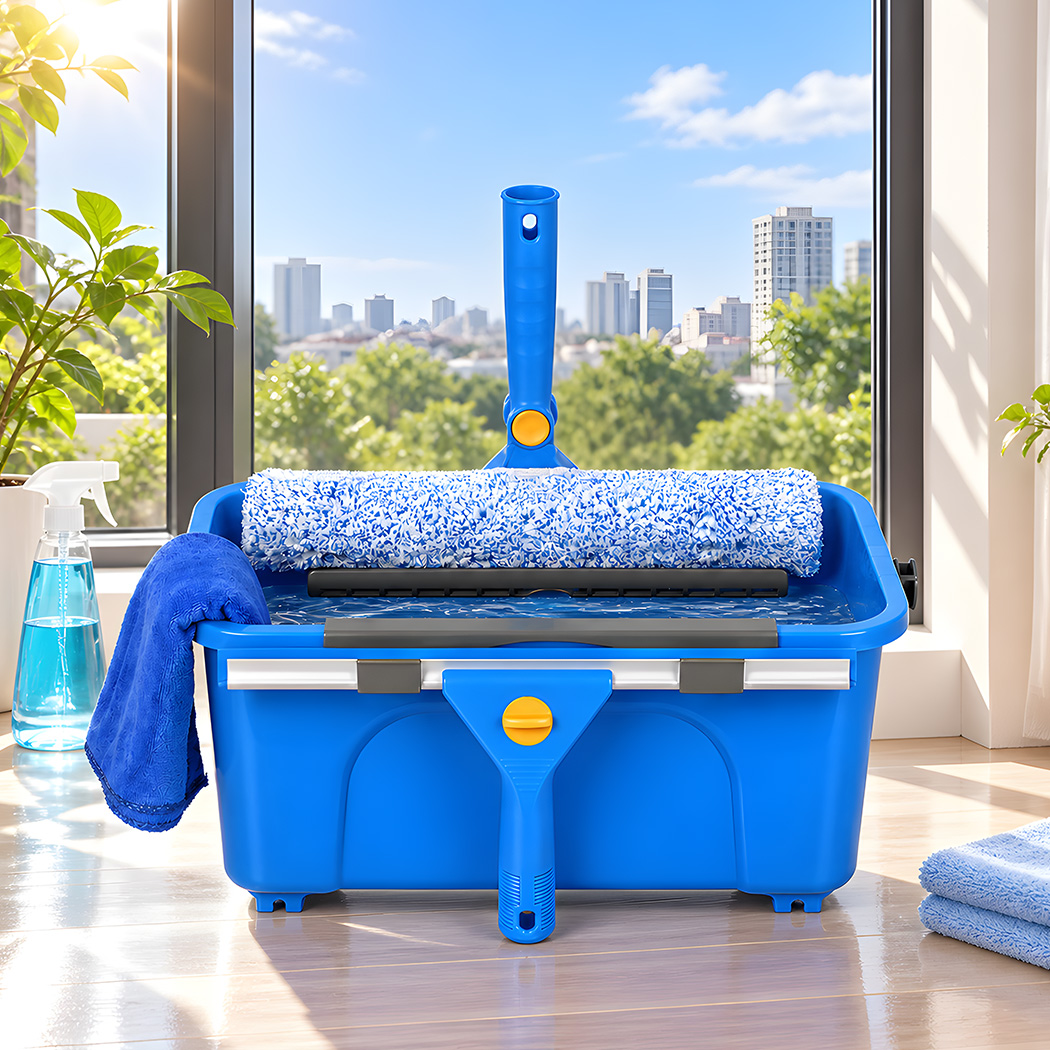 Traderight Window Cleaning Kit with Extendable Pole, Bucket and Squeegee - Image 7