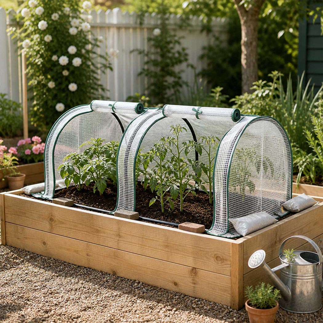 Lambu Dual-Zone Mini Greenhouse Tunnel with PE Cover - Image 7