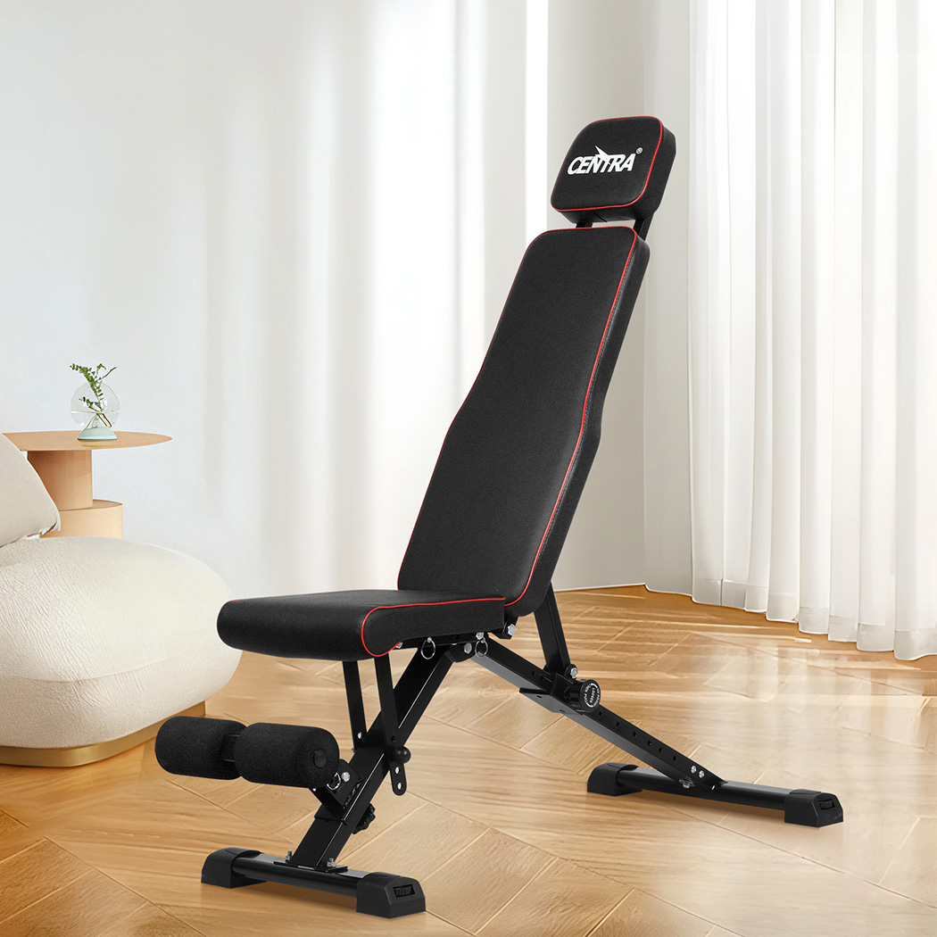 Centra Adjustable Folding Weight Bench with Incline, Flat and Decline Positions - Image 7