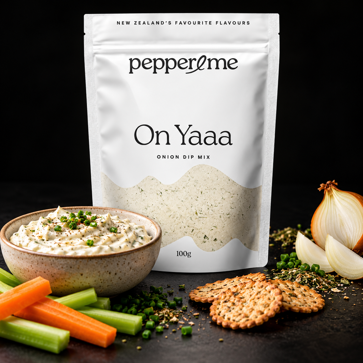 Pepper & Me On Yaaa Onion Dip Mix 100g