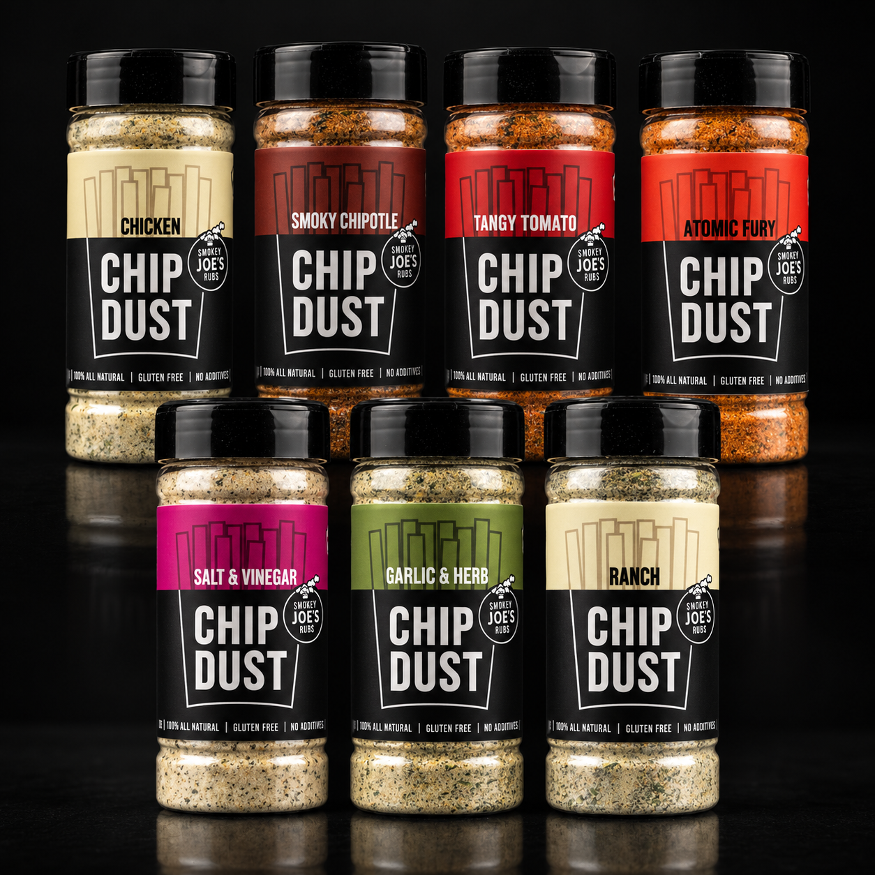 Smokey Joe’s Chip Dust Seasoning Collection – 7 Flavours