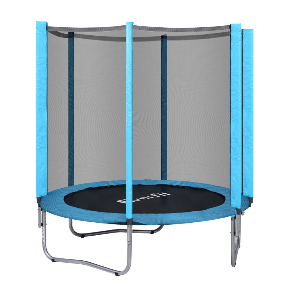 Trampoline 6FT Kids Trampolines Safety Net Pad Round Blue - Image 3