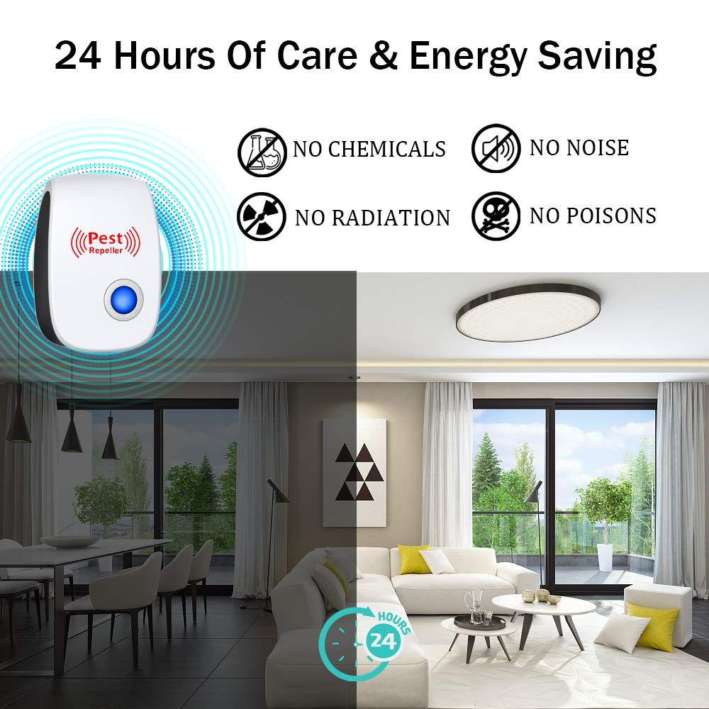 Ultrasonic Pest Repeller – 6 Pack for Indoor Pest Deterrence - Image 2