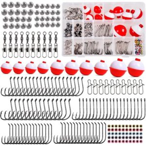 205 Piece Freshwater Fishing Tackle Kit with Bobbers and Tackle Box