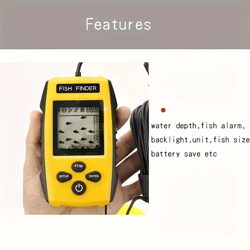 Portable Handheld Fish Finder with Sonar and Water Depth Detection - Image 5