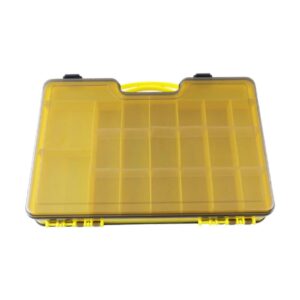 44 Grid Fishing Tackle Box with Adjustable Dividers and Carry Handle