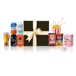 Beer and Movie Night Gift Hamper with Craft Beer and Snacks