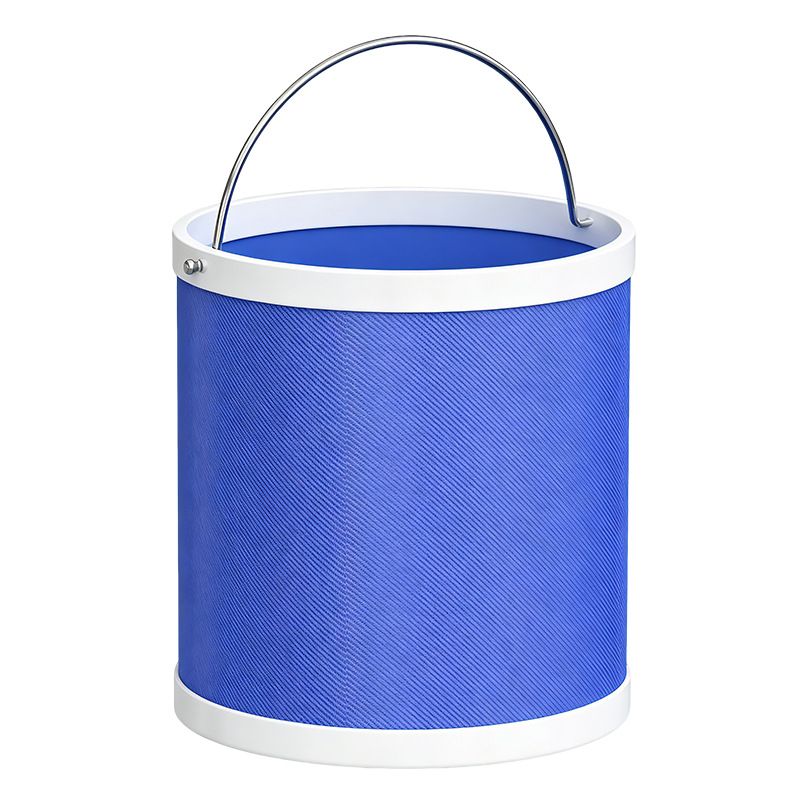 10L Collapsible Water Bucket with Metal Handle for Camping