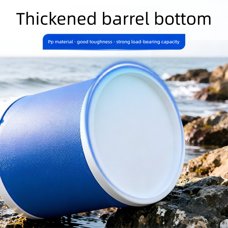 10L Collapsible Water Bucket with Metal Handle for Camping - Image 2