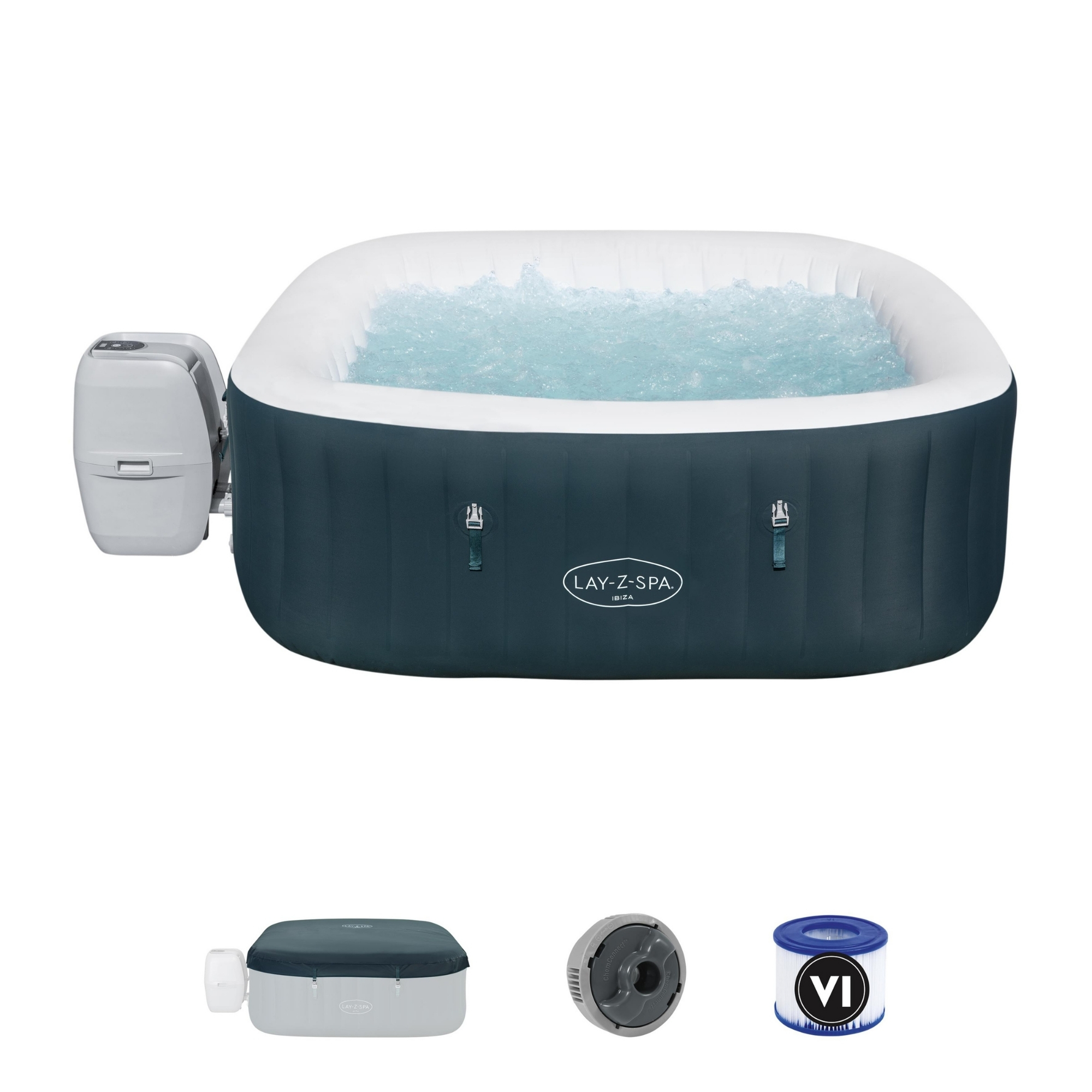 Bestway Lay-Z-Spa Ibiza EnergySense AirJet Inflatable Spa, 4–6 Person - Image 3