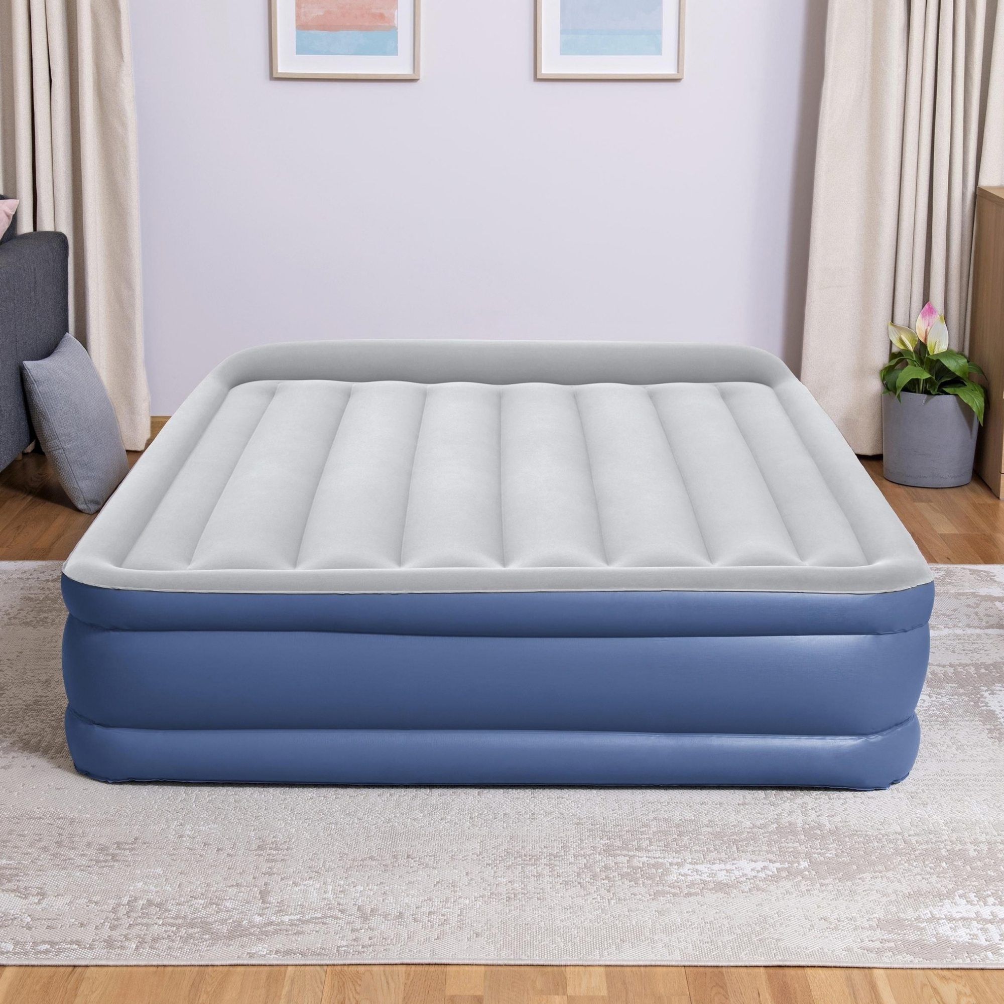 Bestway Tritech Queen Air Mattress with Built-In AC Pump, 2.03m - Image 3