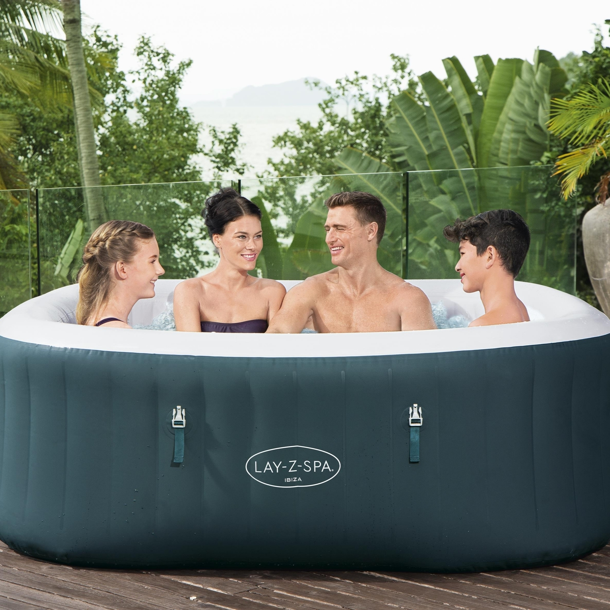 Bestway Lay-Z-Spa Ibiza EnergySense AirJet Inflatable Spa, 4–6 Person - Image 5