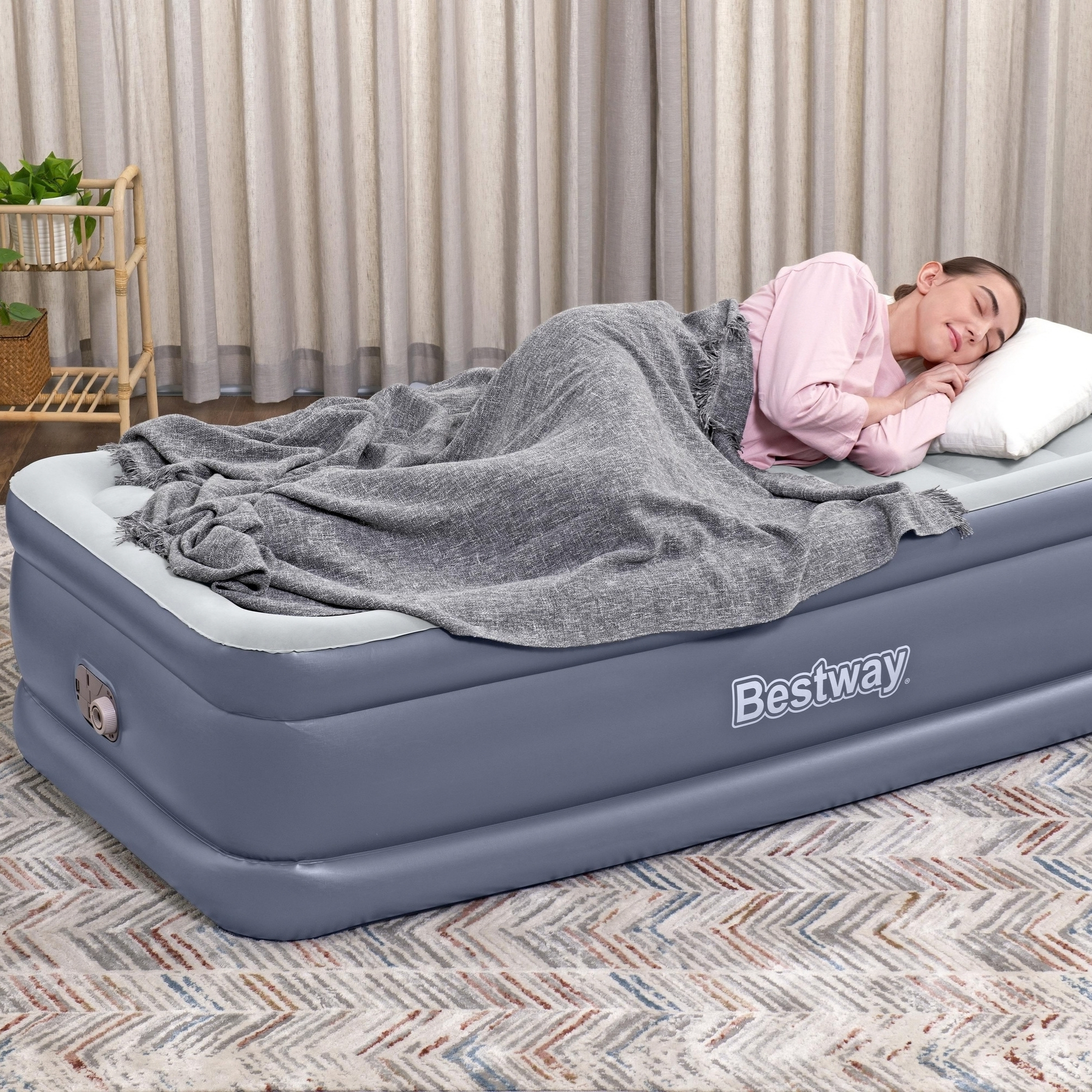 Bestway Tritech Twin Air Mattress with Built-In AC Pump, 1.91m - Image 5