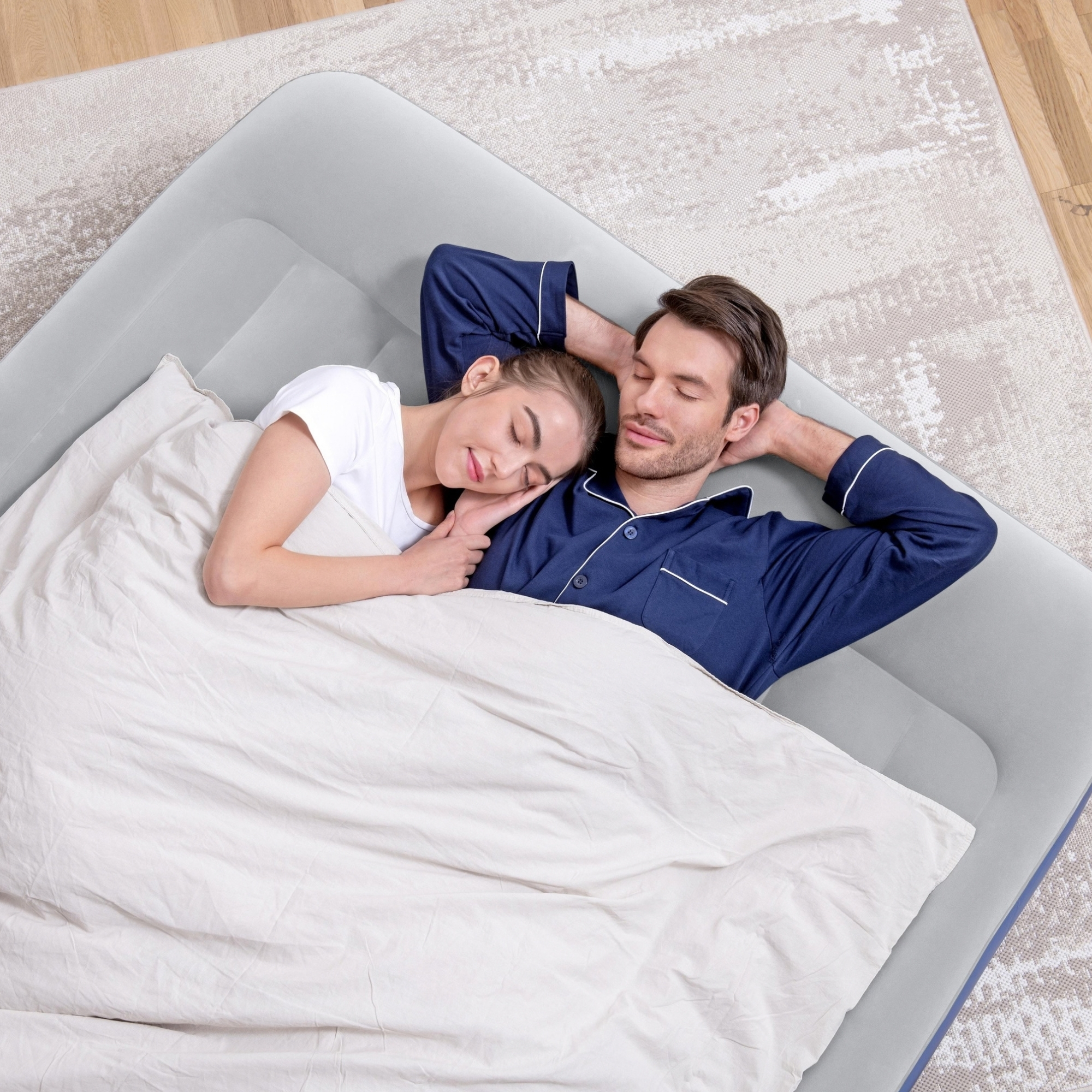Bestway Tritech Queen Air Mattress with Built-In AC Pump, 2.03m - Image 7