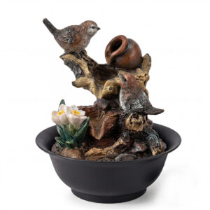 Spector LED Bird Tabletop Water Fountain with Colour-Changing Light