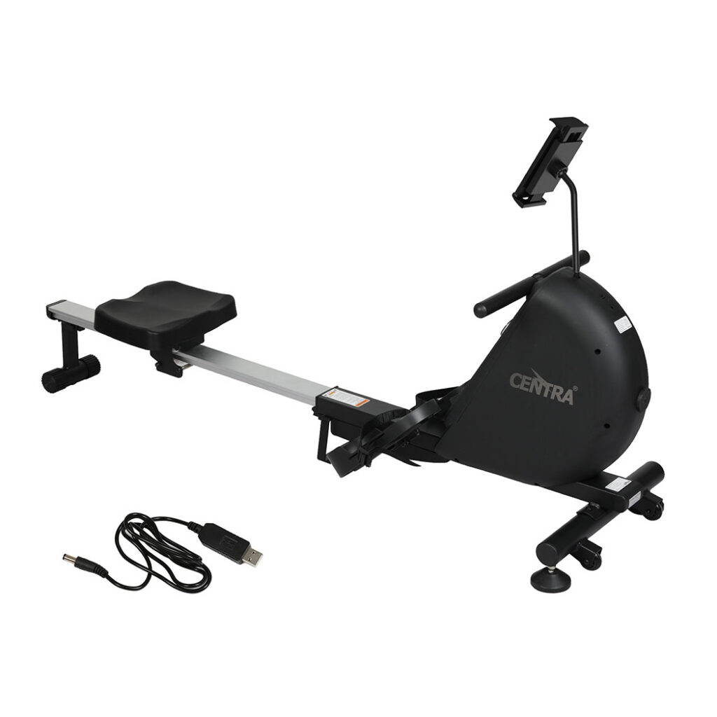 Centra Smart Magnetic Rowing Machine with Self-Generating Power and Telescopic Rail