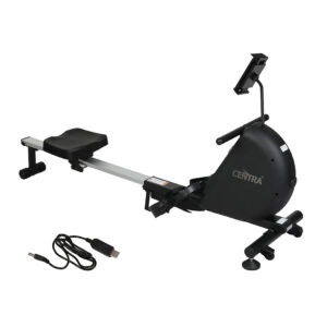 Centra Smart Magnetic Rowing Machine with Self-Generating Power and Telescopic Rail