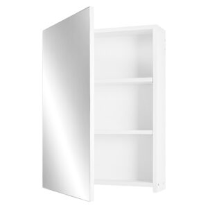 Levede 45cm Wall Mounted Bathroom Mirror Cabinet with Adjustable Shelves – White